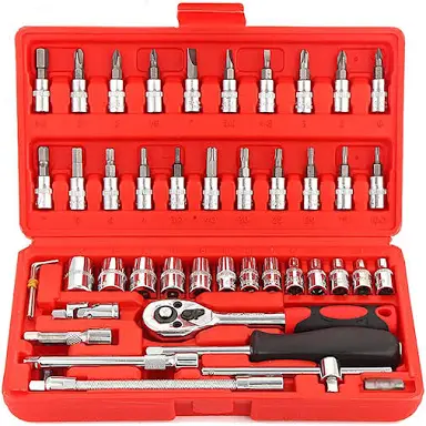 Kit chave catraca 46pcs